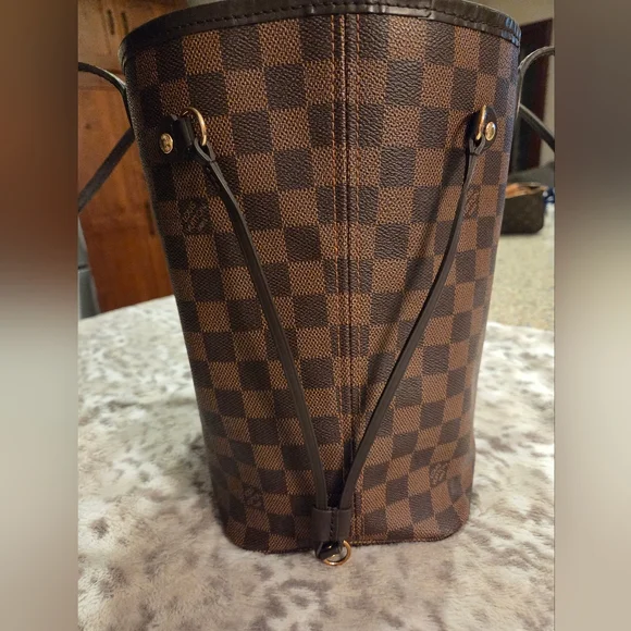 Louis Vuitton Neverfull MM Damier Ebene Rose Ballerine - Picture 11 of 16